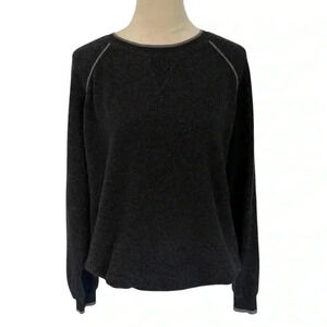Hammacher Schlemmer Cashmere Sweater Washable Gray Men’s XXL